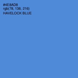 #4E8AD8 - Havelock Blue Color Image